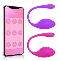 Vibrador com Aplicativo Liu com 10 Modos de Vibração Roxo Vibrador com Aplicativo Liu com 10 Modos de Vibração Roxo
