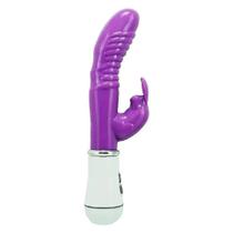 Vibrador com estimulador clitoriano com 10 modos de vibração