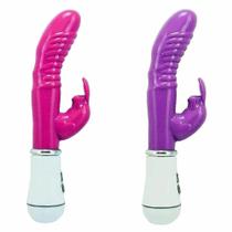 Vibrador com estimulador clitoriano com 10 modos de vibração sexy import