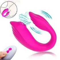 Vibrador de Casal Com Sugador de Clitóris e Controle Remoto FL