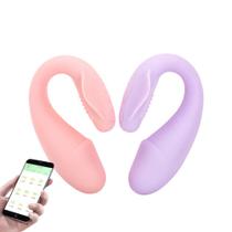 Vibrador de casal em formato de glande por aplicativo Vibrador de casal em formato de glande por aplicativo
