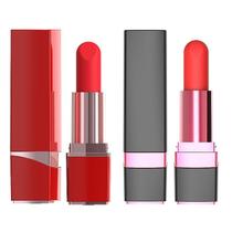 Vibrador de Clitóris com Formato de Batom Recarregável Vermelho Vibrador de Clitóris com Formato de Batom Recarregável Vermelho