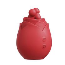Vibrador de Clitóris Rosa com Movimentos 360 Graus Multivelocidade - Vermelho