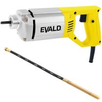 Vibrador de Concreto 1000W Portátil EVC-1000 com Mangote 35mm 2,5m EMVC-2.5M EVALD 220V