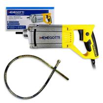 Vibrador de Concreto Menegotti Com Mangote 35mmx2,5m De Imersão Ponteira Com Alta Resistência Para Lajes e Colunas Vibração de Concretos Profissional