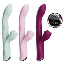 Vibrador de ponto G com Dedilhar e Pulsação Vai e Vem de Anel com Tela de LCD SI Vibrador de ponto G com Dedilhar e Pulsação Vai e Vem de Anel com Tela de LCD SI