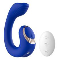 Vibrador de Ponto G e Clitóris Curvado Tunisia com Controle Remoto Vibrador de Ponto G e Clitóris Curvado Tunisia com Controle Remoto