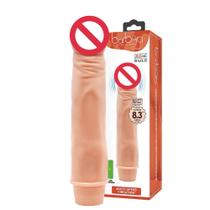 Vibrador Dildo Prótese 21cm x 4cm Silicone Ponto G Texturizado Multivelocidade Baile Barbara