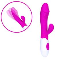 Vibrador Duplo de Silicone Snappy Pretty Love Rosa Vibrador Duplo de Silicone Snappy Pretty Love Rosa