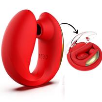 Vibrador Duplo Sugador Clitóris Flex Penetração Potente com Case Discreto - LILO Vibrador Duplo Sugador Clitóris Flex Penetração Potente com Case Discreto - LILO