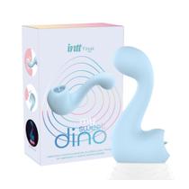 Vibrador e estimulador de clitóris com simulador de sexo oral, 7 modos de vibração e recarregável - Intt My Sweet Dino