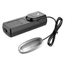 Vibrador Egg Bullet Prata com Controle Remoto com Fio