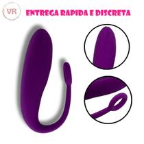 Vibrador estimulador com alça de segurança