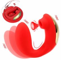 Vibrador Feminino Casal Sugador de Clitóris Duplo Penetrável Sex Shop USB