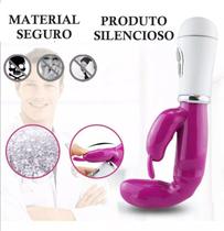 Vibrador Feminino Clitoris Ponto G Rabbit 2 Em 1 Super Forte - PILHA - Sexy Import