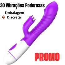 Vibrador Feminino com Estimulador de Clitóris Desejo Secreto 30 Níveis Brinquedo Erótico Sex Shop - QC