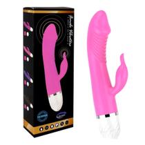 Vibrador feminino com estimulador de clitóris e 12 modos de vibração vip mix