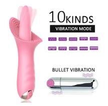Vibrador Feminino Estimulador de Clitóris Língua Lambedor de Clitóris Estimulador Mamilos