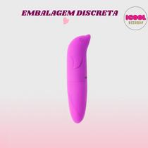 Vibrador Feminino Golfinho Ponto G Pequeno Discreto Toque Suave