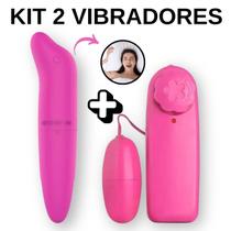 Vibrador Feminino Kit Golfinho Ponto G Spot + Bullet Estimulador De clitóris - Sex Shop - Sexy Import