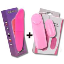 Vibrador Feminino Kit Golfinho Ponto G Spot + Bullet Estimulador De clitóris - Sex Shop - Sexy Import