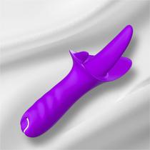 Vibrador Feminino Língua Lambedor de Clitóris 10 Velocidades Estimulador Clitoriano Tulipa