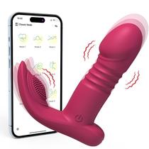 Vibrador Feminino Penetrável Recarregável para Ponto G com Vibração e Controle via Smartphone