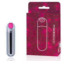 Vibrador Feminino Poderoso Power bullet Preto recarregável com 10 modos de vibração