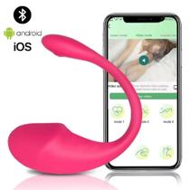 Vibrador Feminino Ponto G Dupla Penetração Estimulador de Clitóris Via Bluetooth Controlado Por App Casal 9 Vibração Recarregável Bullet Sex Shop