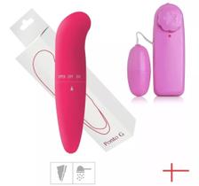 Vibrador Feminino Ponto G Golfinho Aveludado + Bullet Ovo Estimulador Clitóris