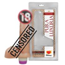 Vibrador Feminino Prótese Estimulador Ponto G Com Escroto E Vibro 16x3,5 Cm Sexy Fantasy Sex Shop Produtos Adulto