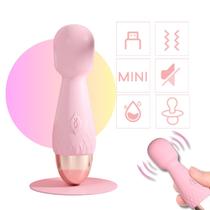 Vibrador Feminino Recarregável Portátil Estimulador De Clitóris Varinha Elétrica 10 Modos De Vibração - Rosa Vibrador Feminino Recarregável Portátil Estimulador De Clitóris Varinha Elétrica 10 Modos De Vibração - Rosa