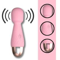 Vibrador Feminino Sexual Recarregável Estimulador De Clitóris Massageador Relaxante Stress Tensão Varinha Elétrica 10 Modos De Vibração