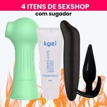 Vibrador Feminino Sugador de Clitóris e Mamilo 10 Velocidades