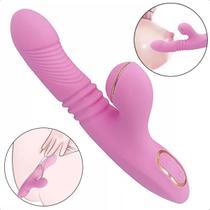 Vibrador Feminino Sugador de Clitoris e Ponto G Vai e Vem