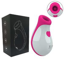 Vibrador Feminino Sugador de Clitóris Heart 8 Velocidades Sugador Clitoriano