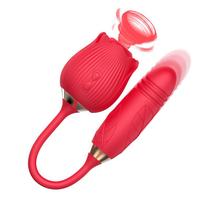 Vibrador Hortência de Ponto G com Vai e Vem e Sugador de Clitóris