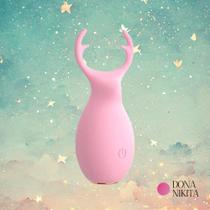 Vibrador Lilo Deer Mini Em Formato De Veado Com 10 Modos De Vibração Vip Mix ROSA