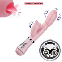 Vibrador Linguinha para clitóris e ponto G Pilha Vibrador Linguinha para clitóris e ponto G Pilha