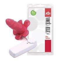 Vibrador Massageador Pequena Flor Com Pênis - Adão e Eva