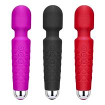Vibrador massageador soft touch av 20 vibrações