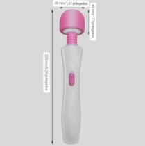 Vibrador Massageador Varinha Mágica Portátil, Silencioso e Recarregável