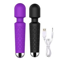 Vibrador Massageador Varinha Mágica Recarregável Silicone Macio