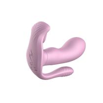 Vibrador Mermaid Pleasure 3 em 1 com Estímulo Clitoriano, Ponto G e Anal 9 Vibrações, Silicone Recarregável USB