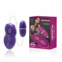 Vibrador mini egg em silicone com controle e fio a prova d'água miss collection