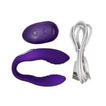 Vibrador Para Casais Com Controle Remoto Dupla Penetração Vaginal Anal