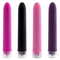Vibrador personal multivelocidade e textura aveludada Vibrador personal multivelocidade e textura aveludada