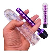 Vibrador Pessoal Com Capa Peniana Texturizada