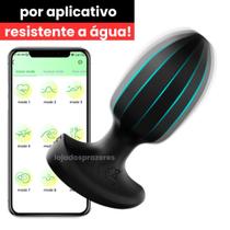 Vibrador Plug Anal Com Controle Remoto Aplicativo Celular Estimulador Anal para Sexo Anal Cu