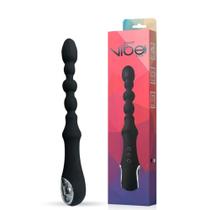 Vibrador Plug Massageador Escalonado Recarregável 7 Vibrações Aquecimento Masculino Feminino - Porta